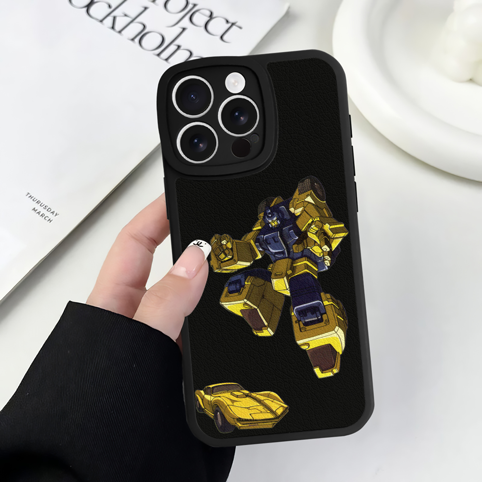（画像用）  【iPhone 16シリーズ対応】シリコンスマホケース（レザー調） 材質：シリコン